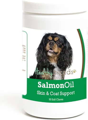 Vista 304 de Healthy Breeds Affenpinscher - Masticables suaves de aceite de salmón, 90