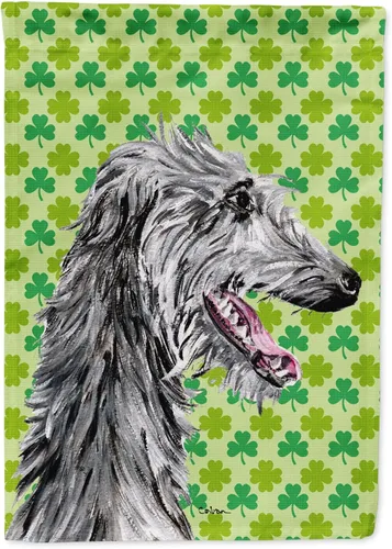 Vista 79 de Caroline's Treasures SS4442GF Affenpinscher Bandera de jardín con retrato de trébol del día de San Patricio para buzón, bandera decorativa