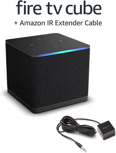 Vista 15 de Amazon Fire TV Cube, con búsqueda de Fire TV con IA, Dispositivo de streaming controlado por voz con Alexa, Wi-Fi 6E y 4K Ultra HD