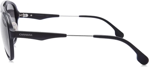 Vista 3 de Carrera Lentes de sol de aviador de metal 57 0TI7 negro mate rutenio 9O gris oscuro lente degradado Negro en mate plateado M