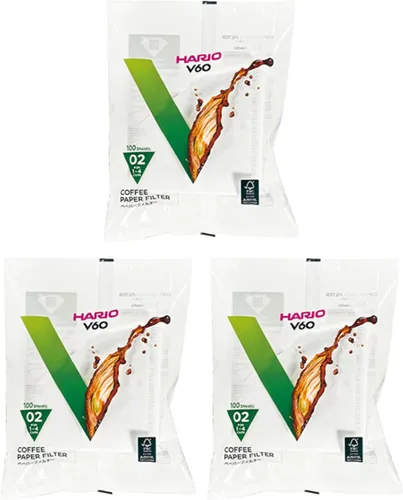 Vista 22 de Hario V60 - Filtro de café de papel, tamaño 01, blanco, caja de 40 unidades (paquete de 3)