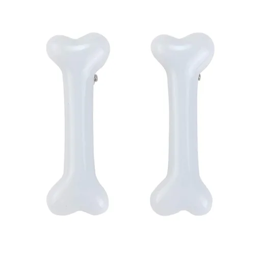 Vista 6 de BinaryABC Pinzas para el pelo de hueso de perro, horquillas para el cabello, accesorios de fiesta de cosplay de Halloween, 10 unidades The