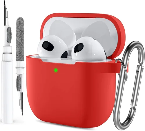 Vista 22 de Funda para Airpods Pro 2/1 Gen para hombres, mujeres y niñas, funda compatible con Airpods Pro de 2ª/1ª generación, funda protectora de silicona