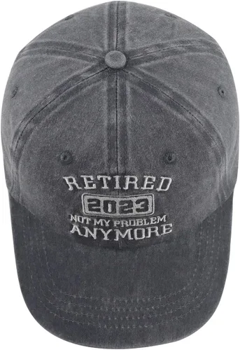 Vista 4 de Gorra de béisbol de algodón bordada con texto en inglés "Not My Problems Anymore" para mujeres y hombres, divertida gorra de béisbol de algodón