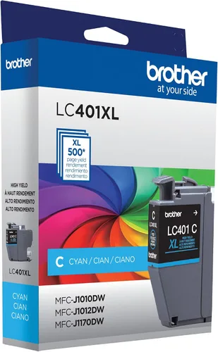 Vista 7 de Brother LC401XLCS - Cartucho de tinta cian de alto rendimiento (2 unidades)