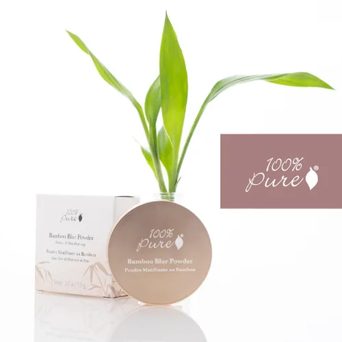 Vista 4 de 100% PURE Maquillaje facial matificante de bambú que absorbe los poros minimizando el acabado ligero – de larga duración, vegano, color translúcido