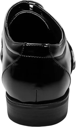 Vista 3 de Stacy Adams Gala Oxford para hombre Charol negro