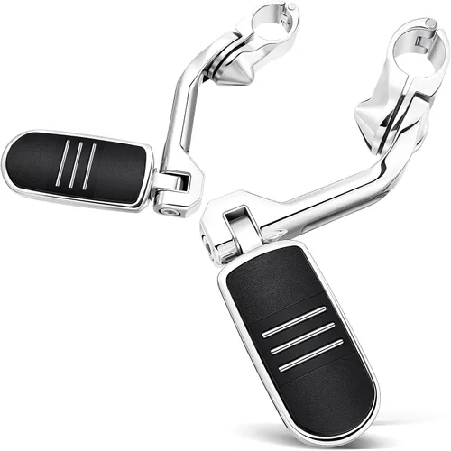 Vista 9 de Benlari Estriberas de Carretera, Estriberas Ajustables de Acero Inoxidable 304 de 1.25" Compatibles con Harley Touring Street Glide Softail Dyna