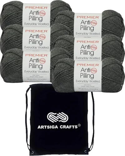 Vista 15 de Premier Yarns Antibolitas para todos los días Blancanieves 100-1 Dn100-1-Snow-White