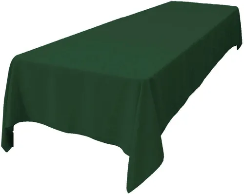 Vista 59 de LA Linen Mantel rectangular lavable de popelín de poliéster, resistente a las manchas y a las arrugas, cubierta de mesa 60x84, mantel de tela