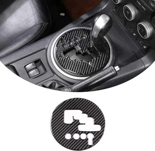 Vista 2 de Adhesivos de fibra de carbono suave para engranajes de control de automóvil, cubierta protectora para moldura de marco, marco de engranajes