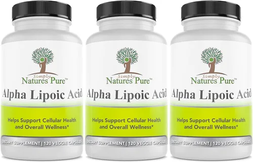Vista 8 de Simply Nature's Pure - Ácido alfa lipoico 600 mg, 120 cápsulas vegetarianas, RLA R-LA R-lipoico S-lipoico, ALA, ácido tióctico, 4 meses de suministro