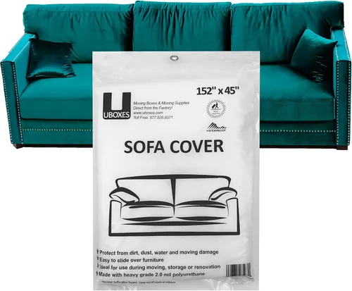 Vista 4 de Uboxes Fundas protectoras de poliéster para sofá, 152 x 45 pulgadas (paquete de 1)