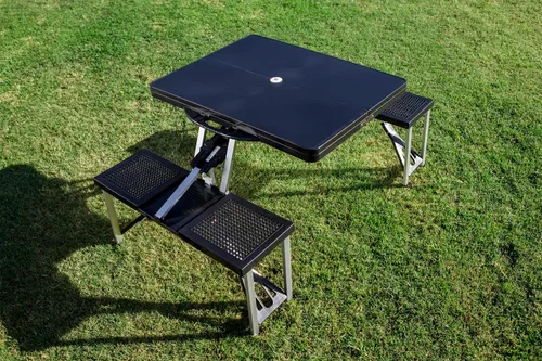 Vista 2 de PICNIC TIME NCAA Florida State Seminoles - Mesa de picnic plegable para campo de fútbol, mesa de campamento - Mesa de exterior con agujero