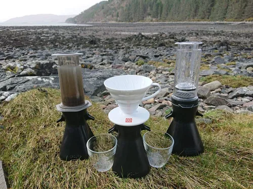 Vista 8 de 1 paquete – Soporte doble estándar para gotero de café compatible con Aeropress® – Cafeteras pequeñas (no para versión XL)