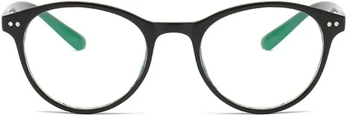 Vista 2 de Gafas retro de miopía para hombres y mujeres, uso diario, gafas de miopía, gafas de distancia para conducir Negro