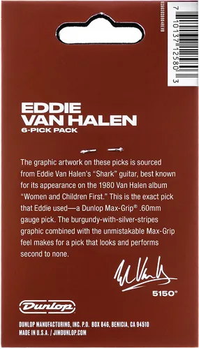 Vista 5 de Jim Dunlop EVH® 5150™ Max-Grip® Púas - Paquete de 6