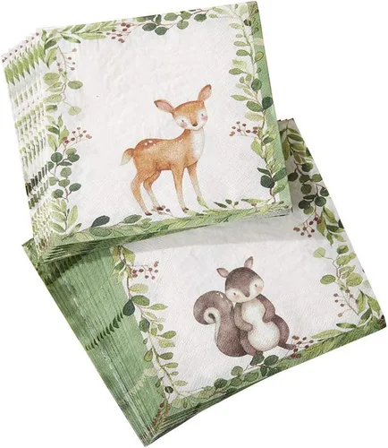 Vista 12 de Kate Aspen Servilletas de papel rústicas bohemias de 2 capas (juego de 30), servilletas decorativas gruesas, perfectas para bodas de otoño, brunch