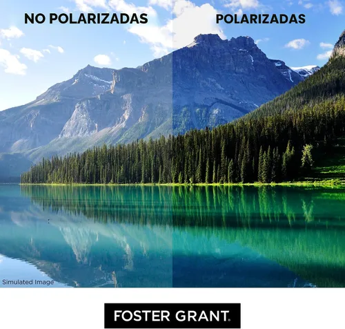 Vista 7 de Foster Grant, Hombres, Backstop Wrap Gafas de sol polarizadas, Negro/Negro, 5.906 in, Negro