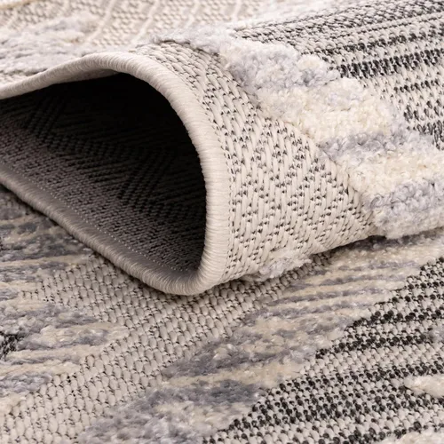 Vista 6 de Unique Loom Arlo Collection - Alfombra Kai (rectangular 2' 0" x 3' 0", beige arenoso/gris)