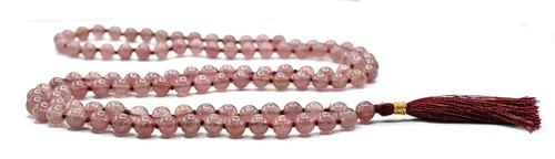 Vista 5 de Amazing Gemstone Japa Mala - Collar de 108 cuentas de oración y pulsera de muñeca Mala para meditación