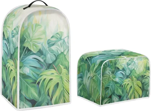 Vista 22 de Juego de fundas para tostadora y licuadora, árbol de gato negro, calabaza, casual, lavable, para cafetera, accesorios de cocina, Halloween, pequeño
