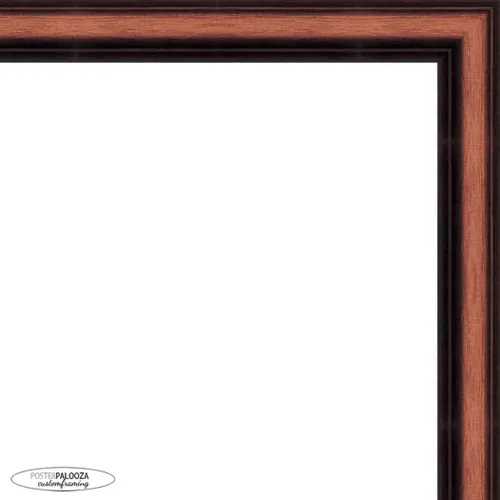 Vista 6 de Poster Palooza 3x3 Inch Traditional Walnut Complete Wood Square Picture Frame with UV Acrylic Plexiglass, Foam Board Backing & Hardware Included
