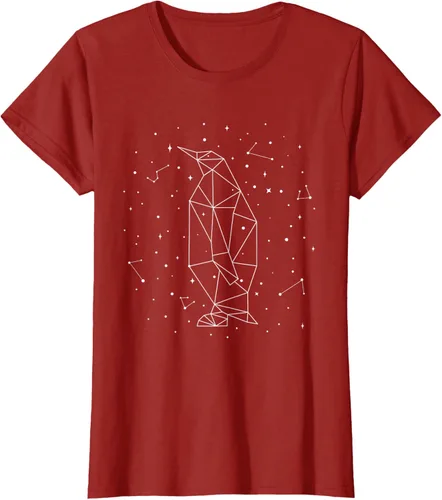 Vista 72 de Sternbild Penguin Constellation Emperor Sea Bird Penguin Camiseta Negro
