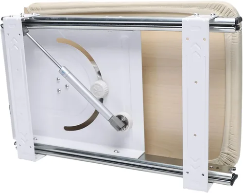 Vista 5 de Tabla de planchar retráctil, rotación de 180°, mesa de planchar extraíble fácil de instalar, estación de planchado plegable para lavandería