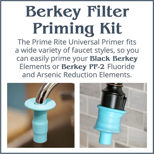 Vista 3 de Berkey Kit de cebado de filtro para uso con sistemas de filtración de agua alimentados por gravedad Berkey
