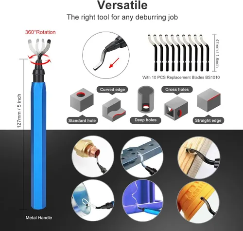 Vista 4 de Kit de herramientas de impresora 3D de 82 piezas con estuche, herramientas de impresión 3D con accesorios de herramienta de desbarbado, kit