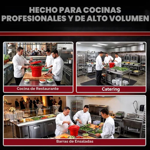 Vista 4 de Chef Master Secador grande de ensalada comercial, manivela manual, 2.5