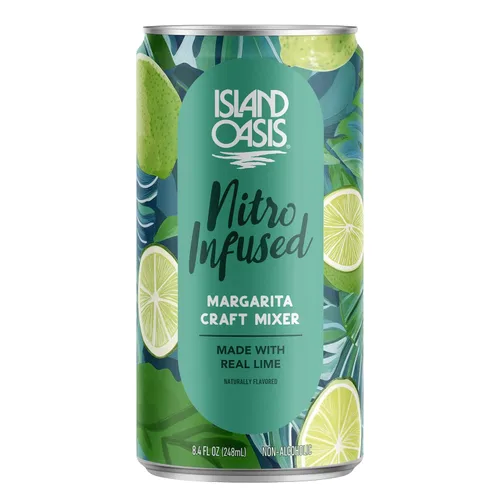 Vista 9 de Island Oasis - Mezclador artesanal de Margarita infundido con Nitro, 8.4 fl oz, paquete de 4, Mocktail de sabor natural y mezclador sin alcohol