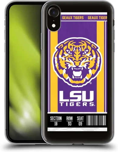 Vista 233 de Head Case Designs Funda de gel suave con licencia oficial de la Universidad Estatal de Louisiana LSU Camou compatible con Apple iPhone 7 Plus/iPhone