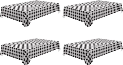 Vista 68 de Misaya - Mantel cuadrado de vinilo impermeable, mantel con respaldo de Aguamarina y blanco
