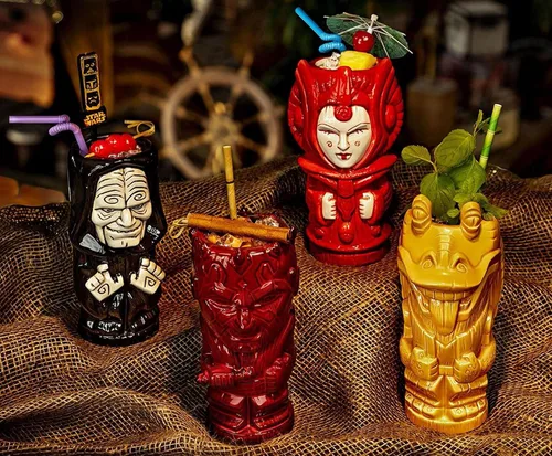 Vista 3 de STAR WARS Geeki Tikis Emperor Palpatine Darth Sidious - Taza de cerámica 18 onzas