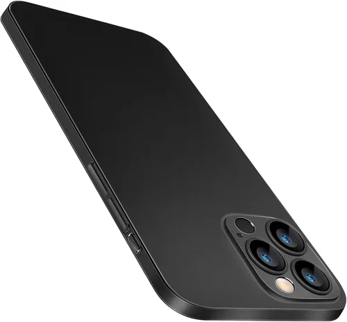 Vista 28 de Funda delgada compatible con iPhone 12, con acabado mate fino como papel, antihuellas dactilares y no se pone amarillenta, funda ultra protectora
