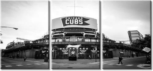 Vista 36 de TUMOVO American Major Baseball - Lienzo decorativo para pared, diseño de estadio de los Bravos, 3 piezas, arte de pared de Filadelfia, cuadros