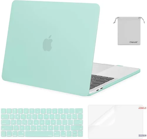 Vista 50 de MOSISO - Carcasa rígida de plástico, cubierta de teclado, protector de pantalla y bolsa de almacenamiento para MacBook Pro 13 pulgadas/33 cm