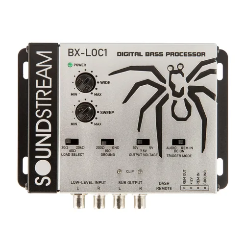 Vista 4 de Soundstream Procesador de graves premium con controlador de línea/convertidor de línea para audio de automóvil, salida de alto voltaje, impulso
