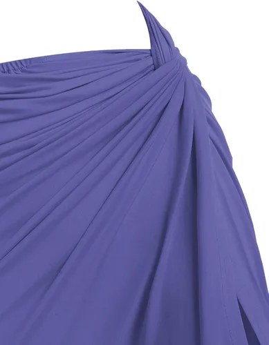 Vista 4 de ZAFUL Falda de 2 piezas para mujer con camiseta sin mangas, falda torcida alta, vestido ajustado para fiesta, club, noche, cóctel