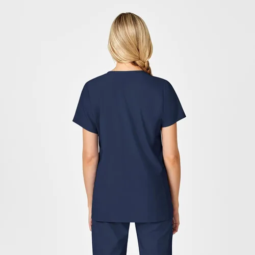 Vista 2 de WonderWink Top de maternidad con cuello en V