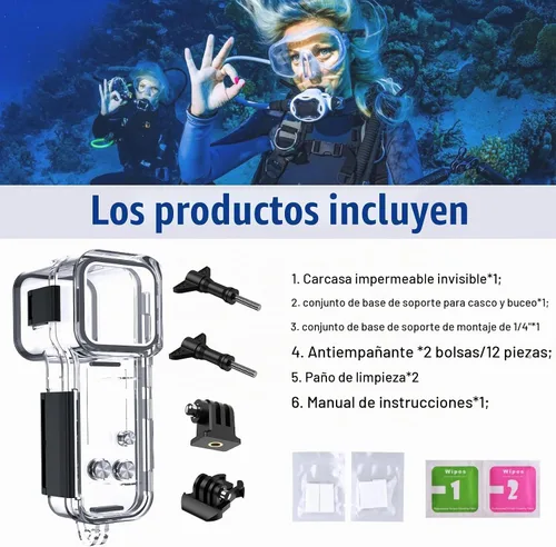 Vista 7 de Carcasa impermeable para DJI Osmo Pocket 3, pantalla táctil subacuática buceo carcasa protectora impermeable hasta 164.0 ft/164/ft con soporte