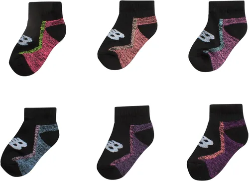 Vista 3 de New Balance Calcetines para bebé, paquete de 12 calcetines de corte de cuarto (bebébebé)