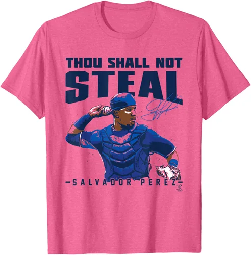 Vista 3 de Salvador Perez Thou Shall Not Steal - Camiseta, gris, S