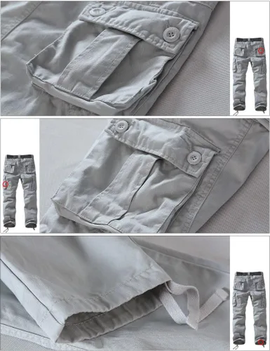 Vista 6 de Match Men's Casual Cargo Pants