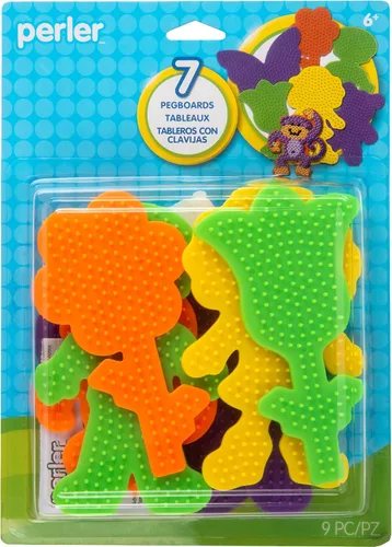 Vista 11 de Perler Tableros pequeños con forma divertida para cuentas fusibles, surtido, 8.5 x 5.25 x 2, paquete de 5
