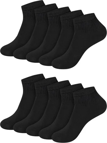 Vista 7 de Hanes Women's Cushioned Athletic Ankle Socks (10-Pack)