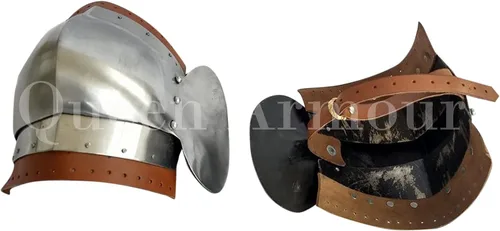 Vista 3 de Policías de rodilla de acero Armadura medieval Protección de rodilla Armadura histórica Rodilla Policías de acero para protección Renacimiento