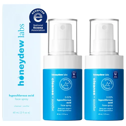 Vista 11 de Spray de ácido hipocloroso – Limpiador facial HOCl probado por dermatólogos para pieles sensibles, propensas al acné e irritadas – Alivia